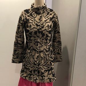 Anthropologie Field Flower sweater coat